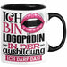 Logopädin Ausbildung Start Geschenk Tasse Ich Bin Logopädin In Der Ausbildung Ich Darf Das Kaffee-Becher Geschenkidee Schwarz Trendation