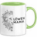 Mama Muttertag Tasse Becher Geschenk Lustige Geschenkidee Spruch Löwen Mama Grün Trendation