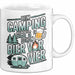 Camper Camping Bierliebhaber Tasse Geschenk Lustige Geschenkidee Spruch Beim Camping Gibt’S Schon Bier Vor Vier Weiß Trendation