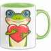 Frosch Herz Tasse Geschenk Lustige Geschenkidee Spruch Grün Trendation