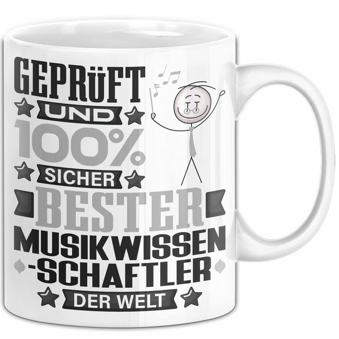 Musikwissenschaftler Geschenk Lustiger Spruch für Musikwissenschaftler Geschenkidee Bester Musikwissenschaftler Der Welt Weiß Trendation