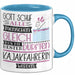 Kajakfahrerin Geschenk Becher Tasse Gott Schuf Alle Menschen Gleich Nur Die Besten Durfeten Kajakfahrerin Werden Geschenkidee Lustig Blau Trendation
