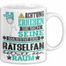 Rätselfan Geschenk Tasse Lustiger Spruch Erheben Sie Sich Der Rätselfan Betritt den Raum Weiß Trendation