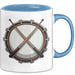 Schlagzeuger Tasse Geschenkidee für Beatmacher Fans Blau Trendation