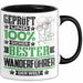 Wanderführer Geschenk Lustiger Spruch für Wanderführer Geschenkidee Bester Wanderführer Der Welt Schwarz Trendation