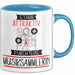 Musiksammlerin Tasse Geschenk Becher Stark Attraktiv Furchtlos Musiksammlerin Lustige Geschenkidee Blau Trendation