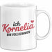 Kornelia Tasse Geschenk Ich Bin Vollkommen Kornelia Geschenkidee Geburtstag Weiß Trendation
