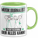 Musikjournalist Tasse Geschenk für Musikjournalist Der Mann Der Alles Kann Geschenkidee zum Geburtstag Grün Trendation