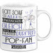 Pop-Fan Geschenk Becher Tasse Gott Schuf Alle Menschen Gleich Nur Die Besten Durfeten Pop-Fan Werden Geschenkidee Lustig Weiß Trendation