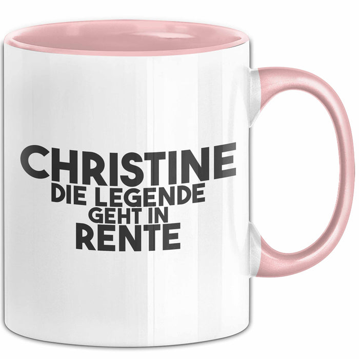 Christine Tasse Christine – Die Legende Geht In Rente Geschenk