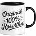 Roswitha Tasse Geschenk Original 100% Roswitha Geschenkidee Geburtstag Schwarz Trendation