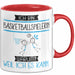 Basketballspielerin Tasse Geschenk Ich Bin Basketballspielerin Warum Weil Ich Es Kann Geschenkidee Geburtstag Rot Trendation
