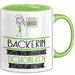 Bäckerin Weil Es Keinen Schöneren Beruf Gibt Tasse Geschenk für Eine Bäckerin Lustig Grün Trendation