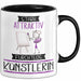 Künstlerin Tasse Geschenk Becher Stark Attraktiv Furchtlos Künstlerin Lustige Geschenkidee Trendation