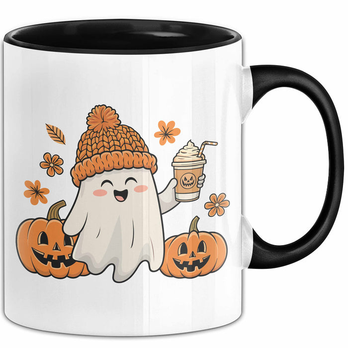 Halloween Tasse Geschenk Kürbis Geschenkidee Oktober Kaffee-Becher Trendation
