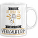 Verkäuferin Tasse Geschenk Becher Stark Attraktiv Furchtlos Verkäuferin Lustige Geschenkidee Weiß Trendation