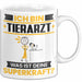 Tierarzt Tasse Geschenk für Tierarzt Geburtstag Lustiger Spruch Kaffee-Becher Was Ist Deine Superkraft Weiß Trendation