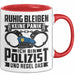 Polizist Tasse Geschenk Ruhig Bleiben Ich Bin Polizist Und Regel Das Geschenkidee Polizei Rot Trendation