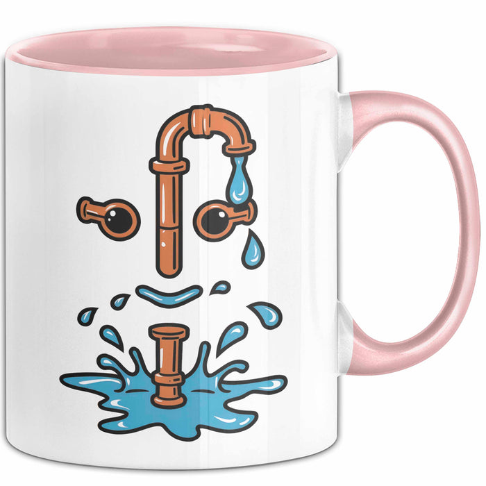 Klempner Tasse Geschenkidee Rohr Experte Lustiger Spruch Geschenkidee Lustig Rosa Trendation