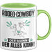 Rodeo-Cowboy Tasse Geschenk für Rodeo-Cowboy Der Mann Der Alles Kann Geschenkidee zum Geburtstag Grün Trendation