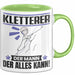 Kletterer Tasse Geschenk für Kletterer Der Mann Der Alles Kann Geschenkidee zum Geburtstag Grün Trendation