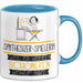 Synthesizer-Spielerin Weil Es Keinen Schöneren Beruf Gibt Tasse Geschenk für Eine Synthesizer-Spielerin Lustig Blau Trendation