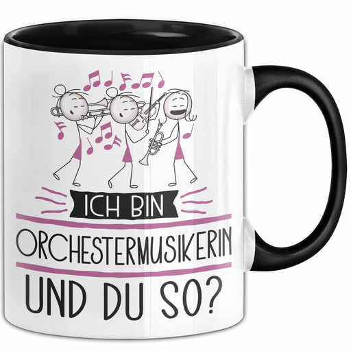 Orchestermusikerin Tasse Geschenk Ich Bin Orchestermusikerin Und Du So Geschenkidee Lustiger Spruch Becher Trendation