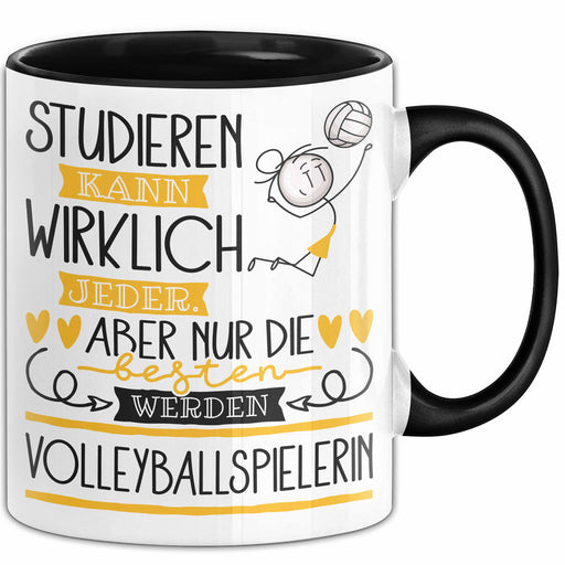 Volleyballspielerin Tasse Lustiges Geschenk Studieren Kann Wirklich Jeder Nur Die Besten Werden Volleyballspielerin Trendation
