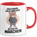 Bärtige Männer Tasse Geschenk Lustige Geschenkidee Spruch Halb Mann Halb Bärchen Rot Trendation