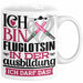 Fluglotsin Ausbildung Start Geschenk Tasse Ich Bin Fluglotsin In Der Ausbildung Ich Darf Das Kaffee-Becher Geschenkidee Weiß Trendation