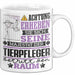Tierpfleger Geschenk Tasse Lustiger Spruch Erheben Sie Sich Der Tierpfleger Betritt den Raum Weiß Trendation
