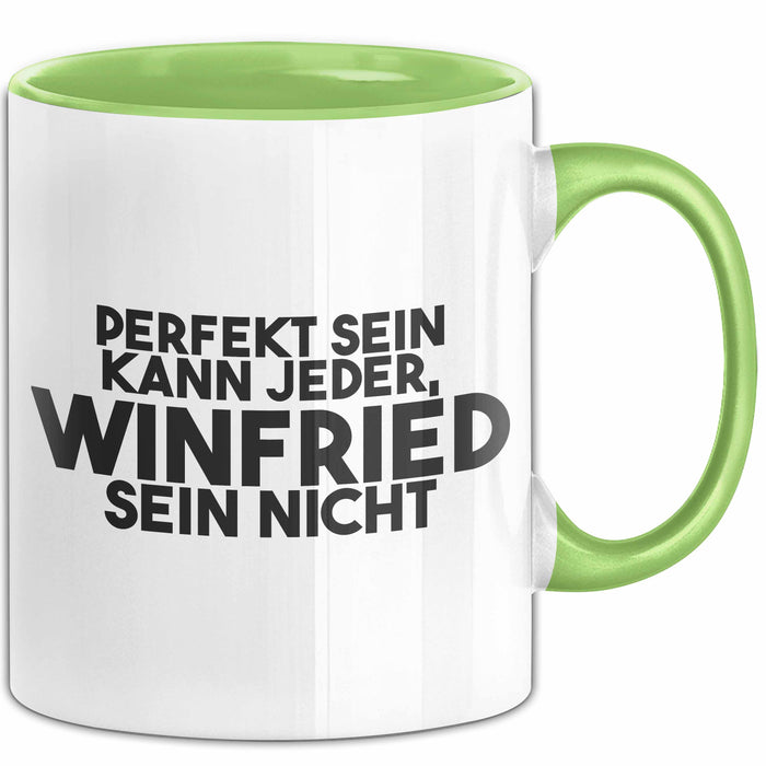 Winfried Tasse Perfekt Sein Kann Jeder, Winfried Sein Nicht Geschenk