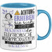 Elektronische Musikproduzentin Tasse Geschenk Lustiger Spruch Bitte Erheben Sie Sich Seine Majestät Die Elektronische Musikproduzentin Betritt Den Raum Blau Trendation
