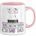 Geschenk für Tierschutzaktivistin Tasse Lustige Geschenkidee Geburtstag Ich Bin Tierschutzaktivistin Ich Darf Das Rosa Trendation