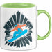 Snowboarder Tasse Geschenk Lustige Geschenkidee Spruch Für Berg Fahrer Grün Trendation