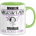 Musikfan Tasse Geschenk Ich Bin Musikfan Warum Weil Ich Es Kann Geschenkidee Geburtstag Grün Trendation