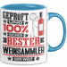 Weinsammler Geschenk Lustiger Spruch für Weinsammler Geschenkidee Bester Weinsammler Der Welt Blau Trendation