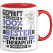 Pferdetherapeut Geschenk Lustiger Spruch für Pferdetherapeut Geschenkidee Bester Pferdetherapeut Der Welt Rot Trendation