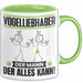 Vogelliebhaber Tasse Geschenk für Vogelliebhaber Der Mann Der Alles Kann Geschenkidee zum Geburtstag Grün Trendation