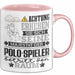 Polo-Spieler Geschenk Tasse Lustiger Spruch Erheben Sie Sich Der Polo-Spieler Betritt den Raum Rosa Trendation