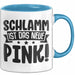 Schlamm Ist Das Neue Pink Quad Fahren Tasse Geschenkidee Frauen Mädchen Quad-Fahrerin Becher Blau Trendation