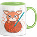 Häkel Fan Tasse Geschenk Lustige Geschenkidee Spruch Für Amigurumi Macher Grün Trendation