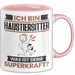 Haustiersitter Tasse Geschenk für Haustiersitter Geburtstag Lustiger Spruch Kaffee-Becher Was Ist Deine Superkraft Rosa Trendation