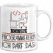 Geschenk für Programmiererin Tasse Lustige Geschenkidee Geburtstag Ich Bin Programmiererin Ich Darf Das Weiß Trendation