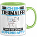 Tiermaler Tasse Geschenk für Tiermaler Geburtstag Lustiger Spruch Kaffee-Becher Was Ist Deine Superkraft Grün Trendation