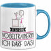 Geschenk für Vogeltrainerin Tasse Lustige Geschenkidee Geburtstag Ich Bin Vogeltrainerin Ich Darf Das Blau Trendation