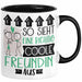 Freundin Geschenk Tasse Lustig Geschenkidee für Freundin Geburtstag So Sieht Eine Richtig Coole Freundin Aus Frauen Spruch Schwarz Trendation