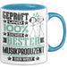 Musikproduzent Geschenk Lustiger Spruch für Musikproduzent Geschenkidee Bester Musikproduzent Der Welt Blau Trendation