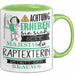 Raptexterin Tasse Geschenk Lustiger Spruch Bitte Erheben Sie Sich Seine Majestät Die Raptexterin Betritt Den Raum Grün Trendation