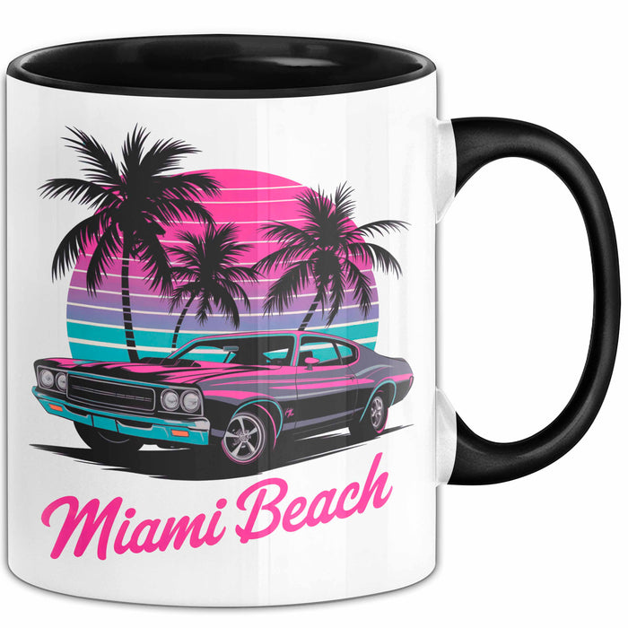 Miami Florida USA Tasse Geschenk Lustige Geschenkidee Spruch Strand Trendation
